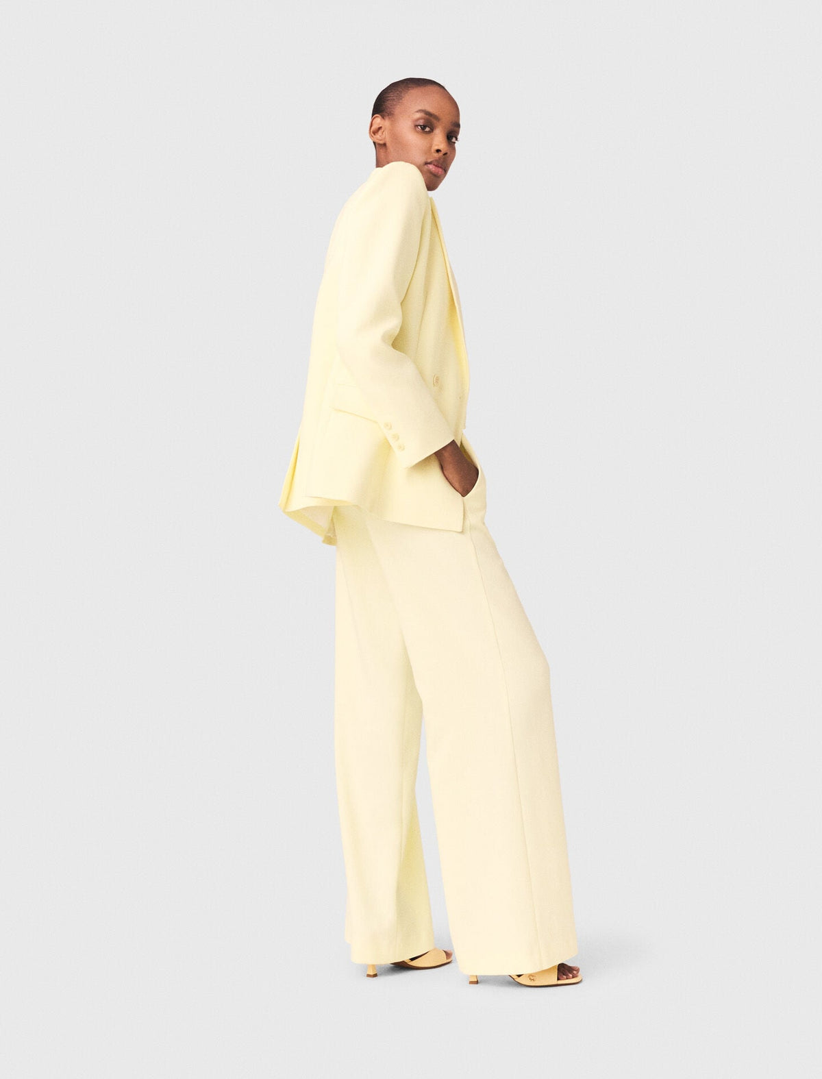 Double-breasted suit jacket | Maje