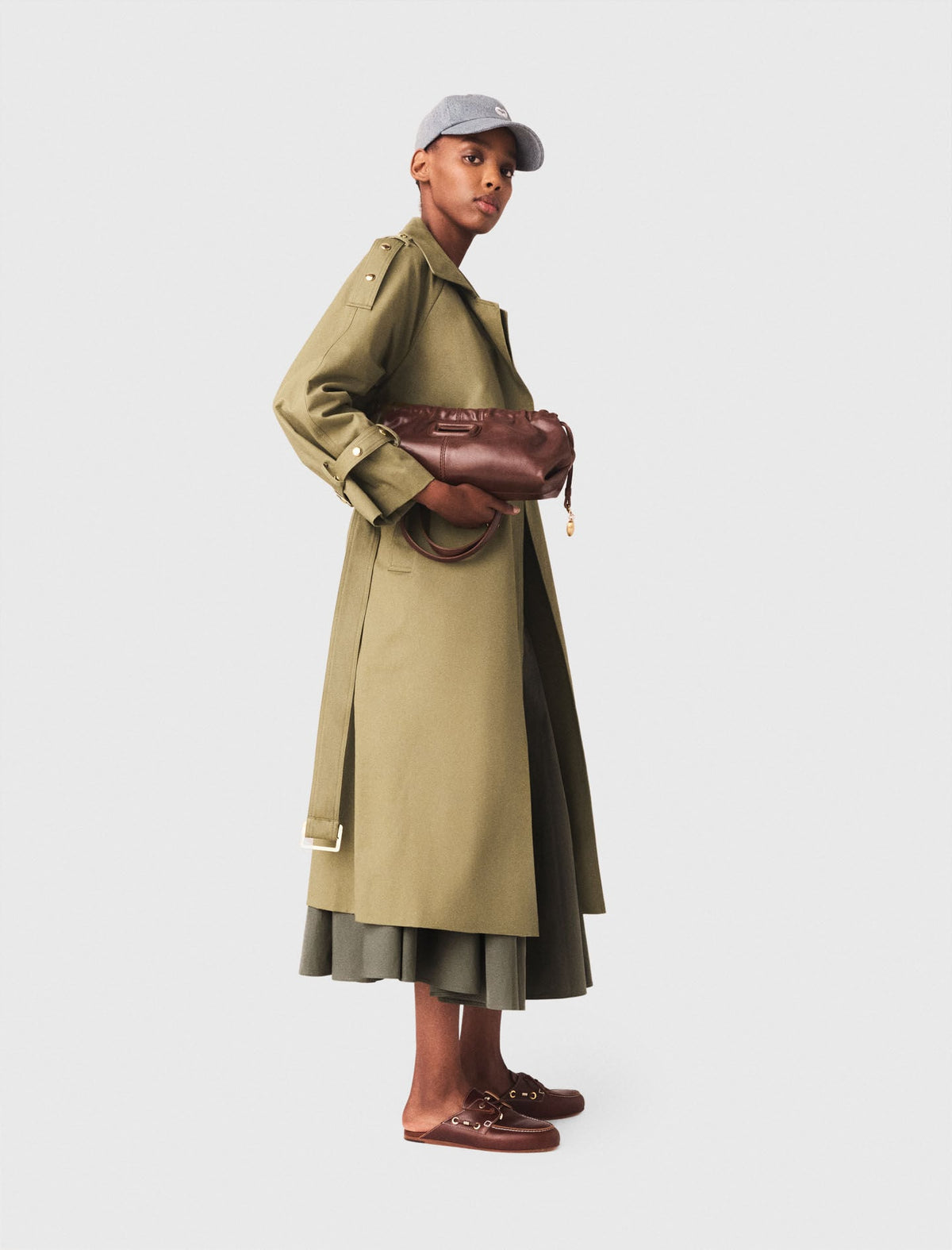 Studded trench coat | Maje