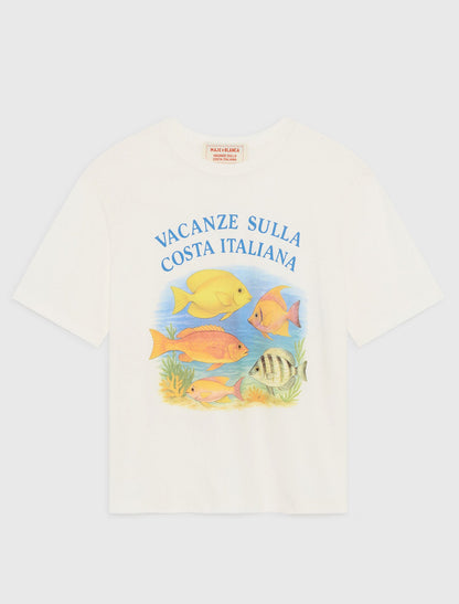 T-shirt with fish print | Maje