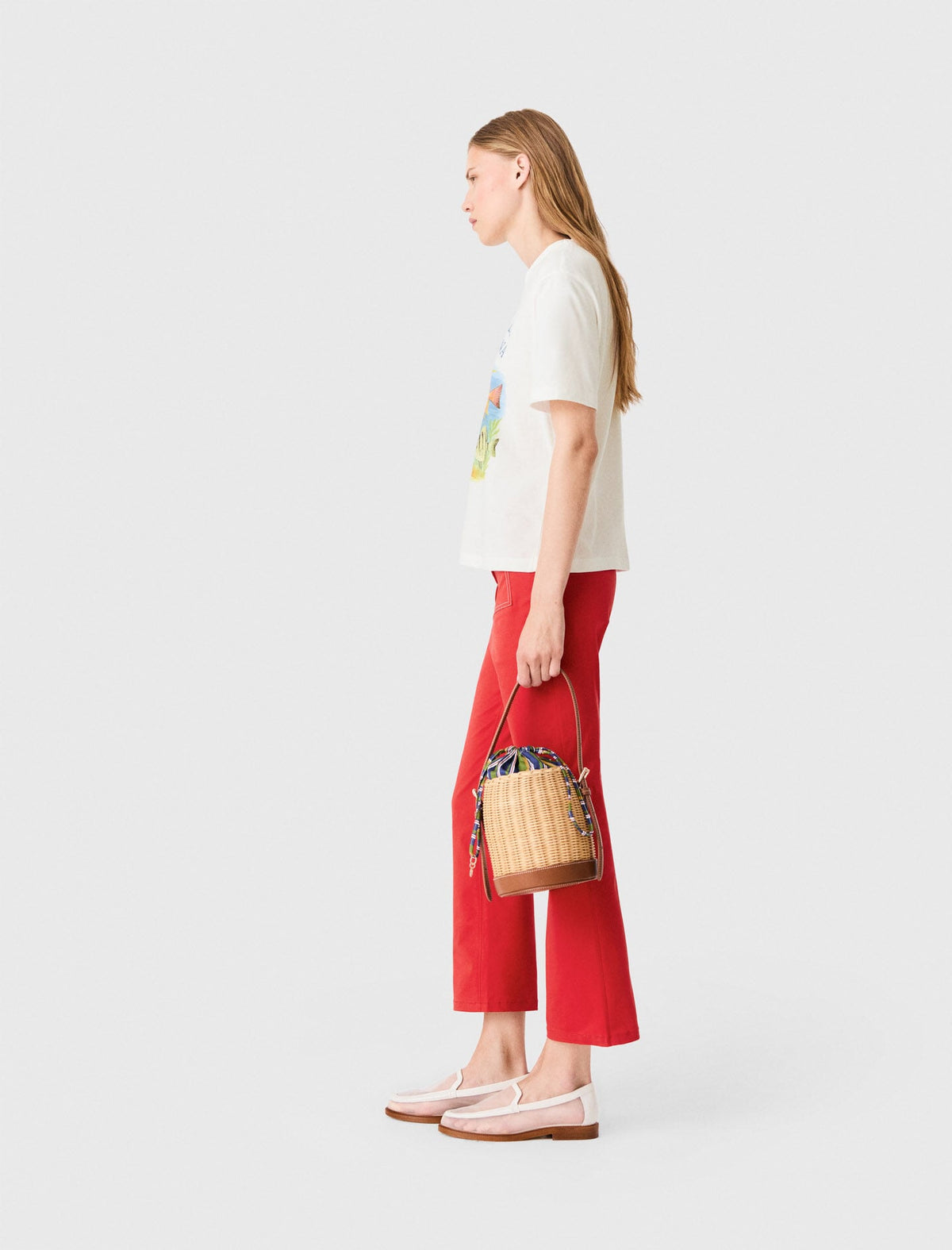 T-shirt with fish print | Maje