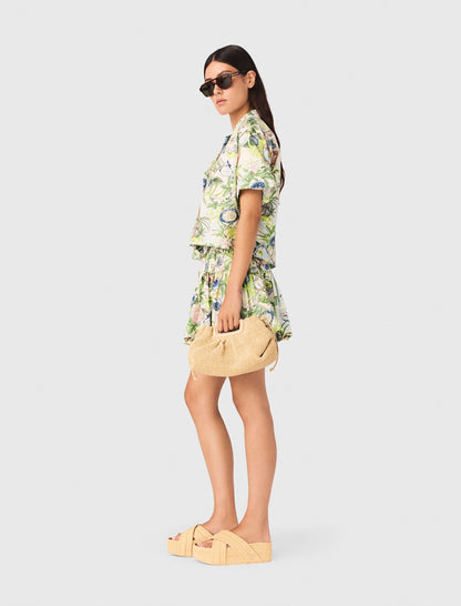 Patterned cropped shirt | Maje