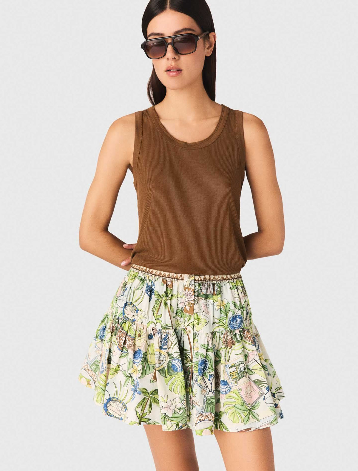 Rib knit vest top | Maje