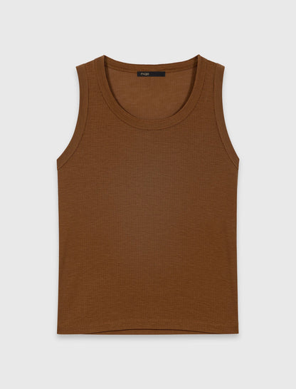 Rib knit vest top | Maje