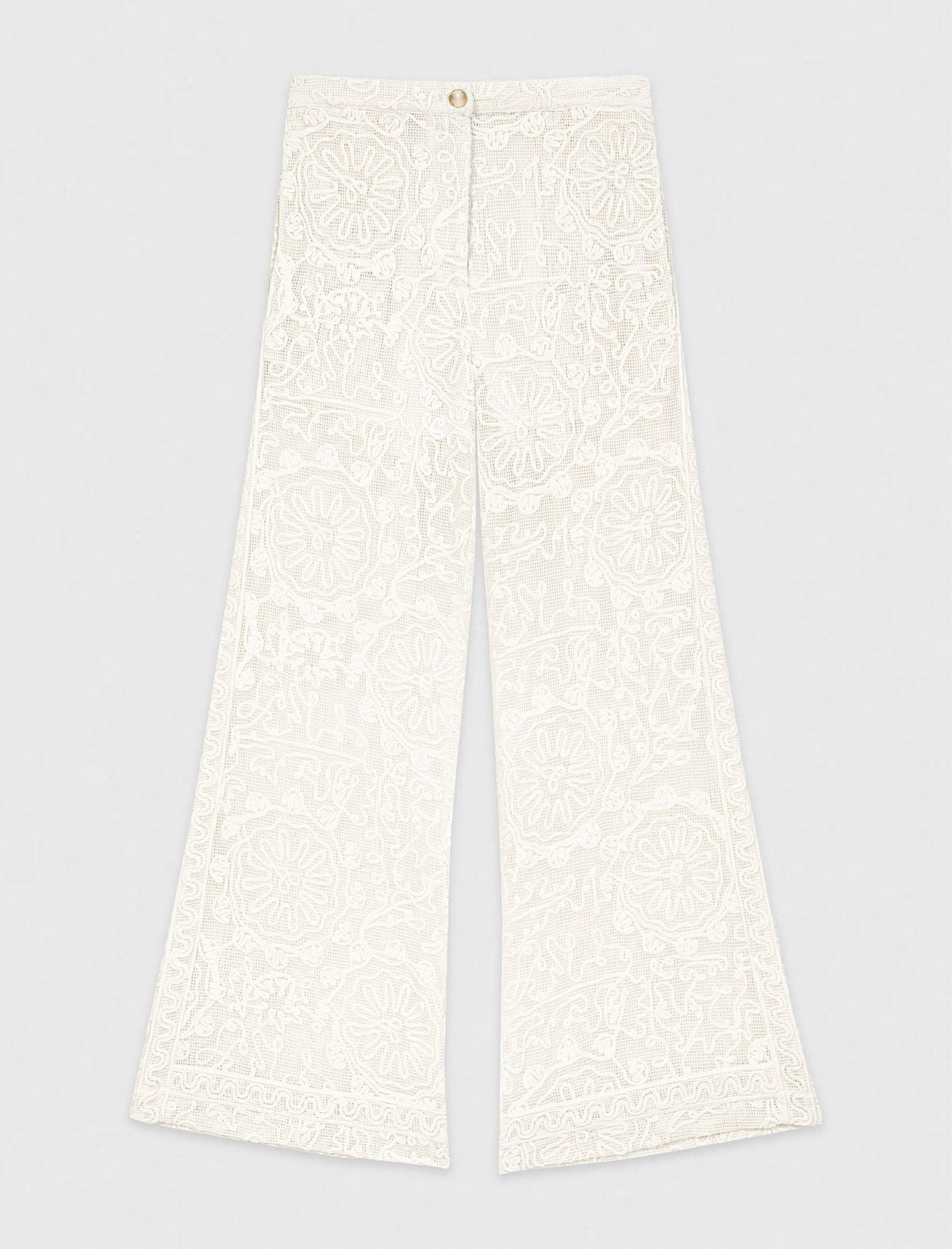 Guipure lace trousers | Maje