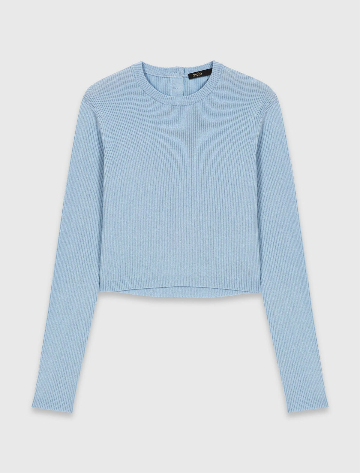 Sweater with jeweled bows on back | Maje