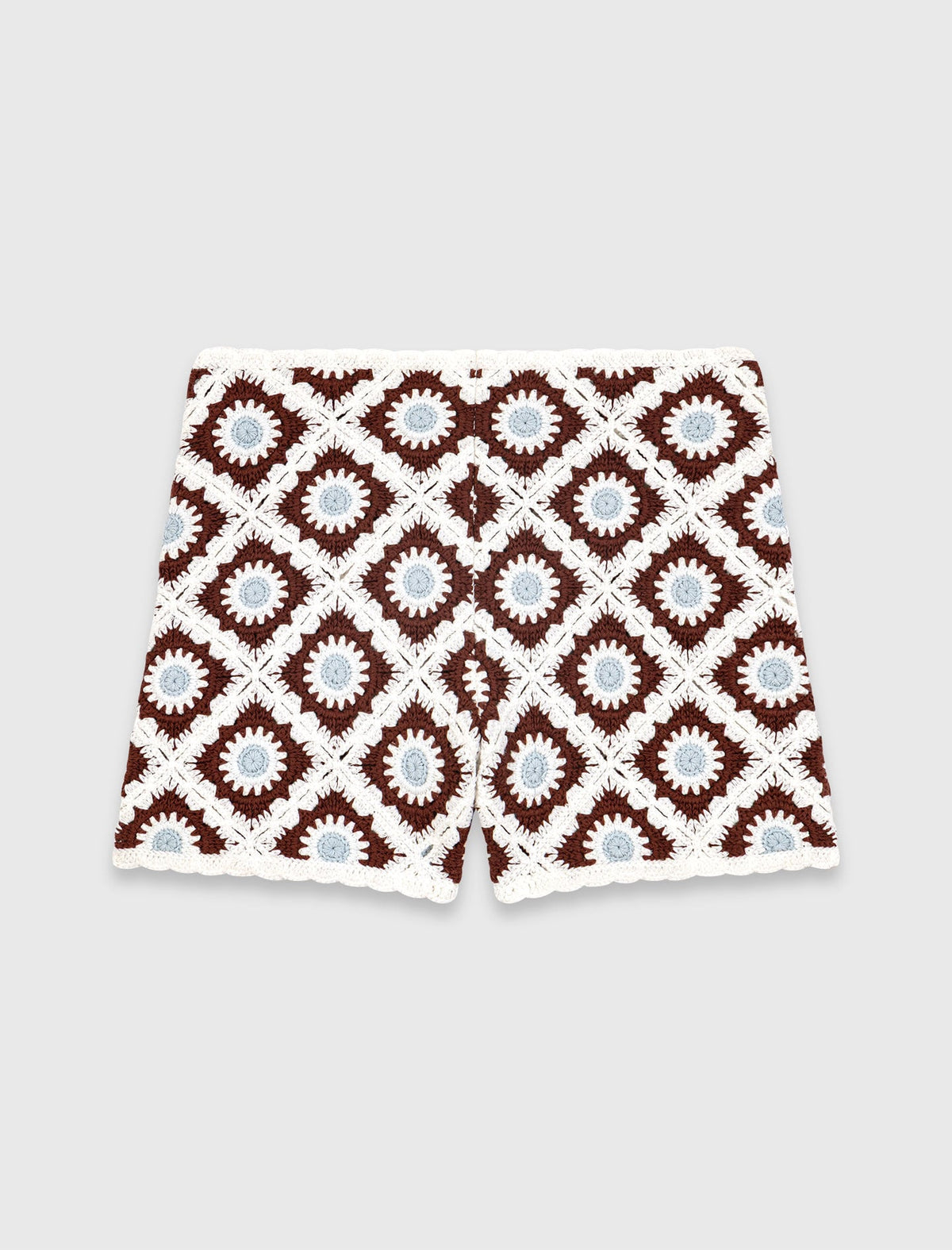 Floral-patterned crochet shorts | Maje