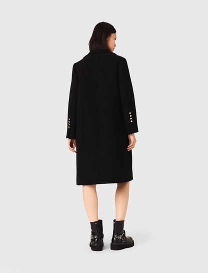 Long wool blend coat | Maje