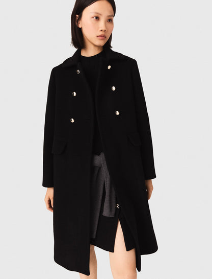 Long wool blend coat | Maje