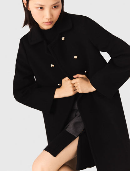 Long wool blend coat | Maje
