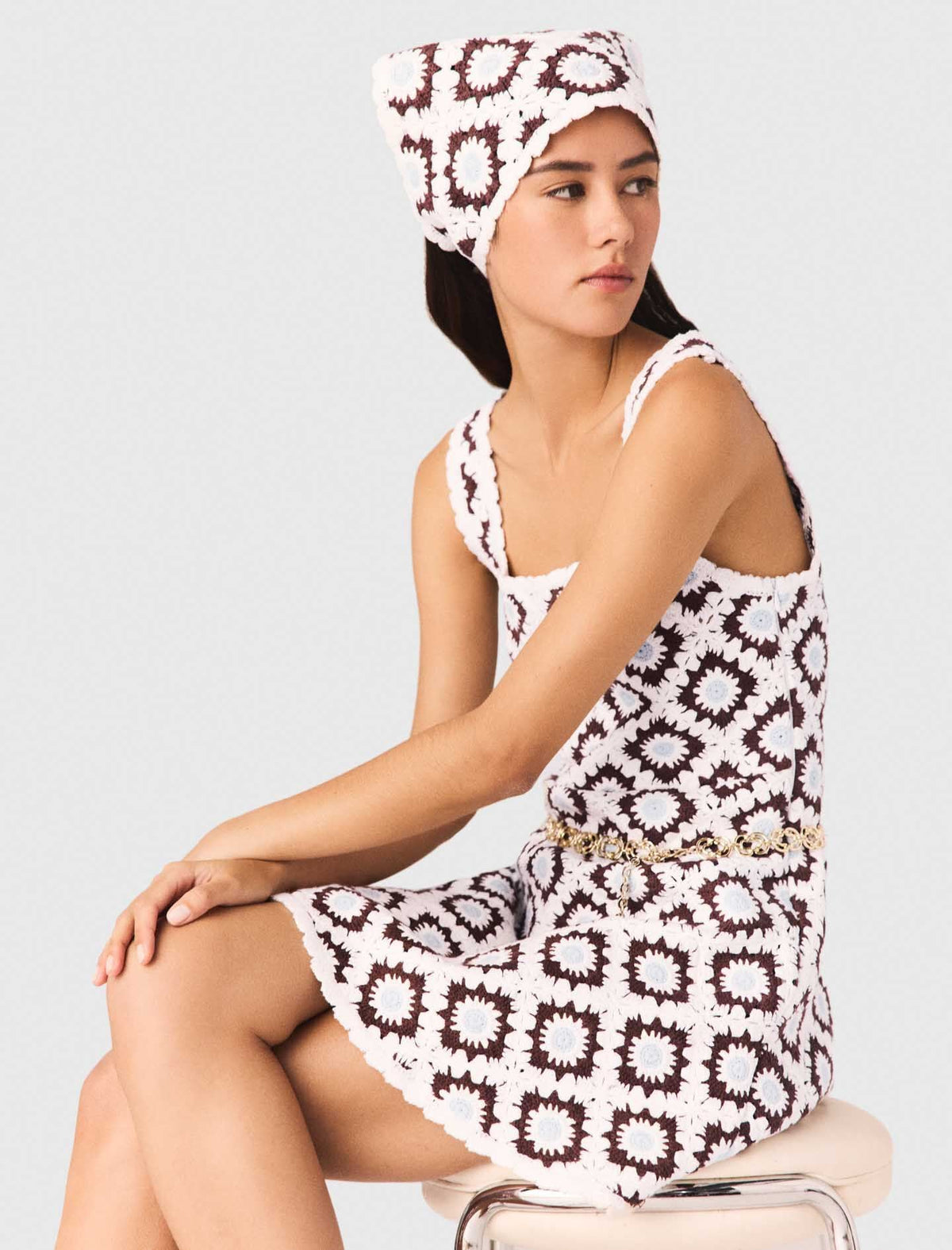 Floral crochet dress | Maje