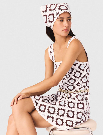 Floral crochet dress | Maje