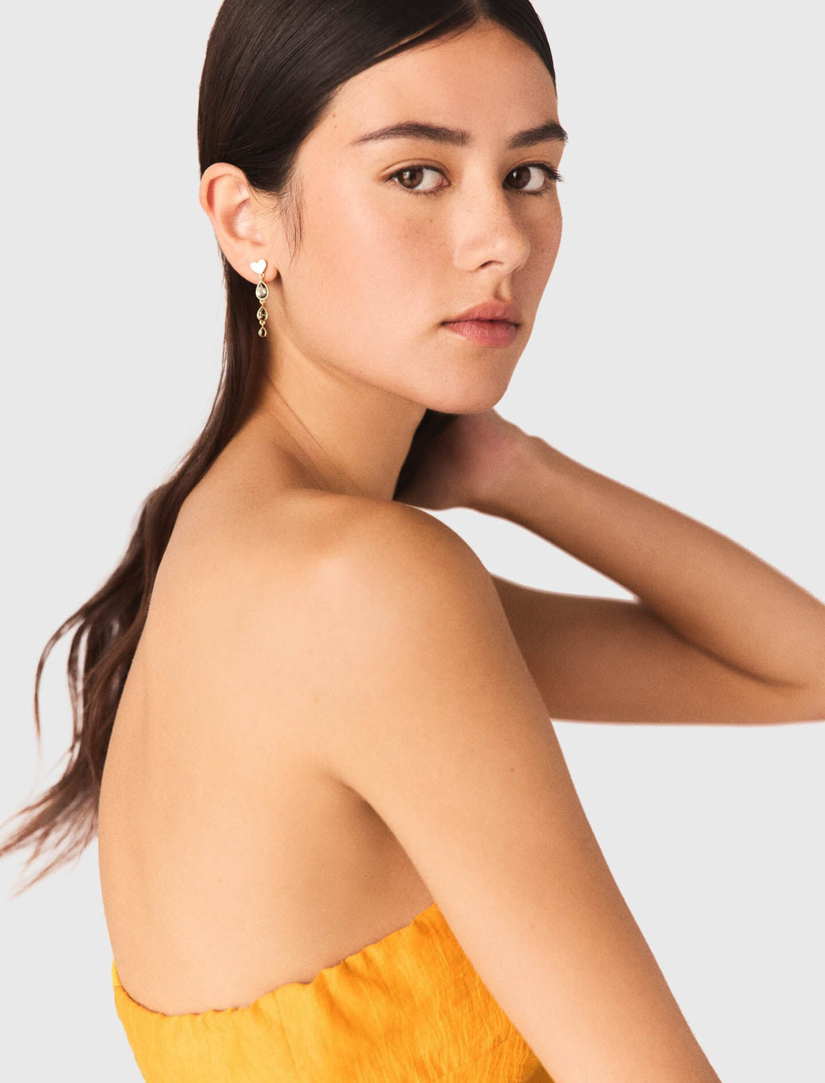 Asymmetrical Linen-Blend Dress | Maje