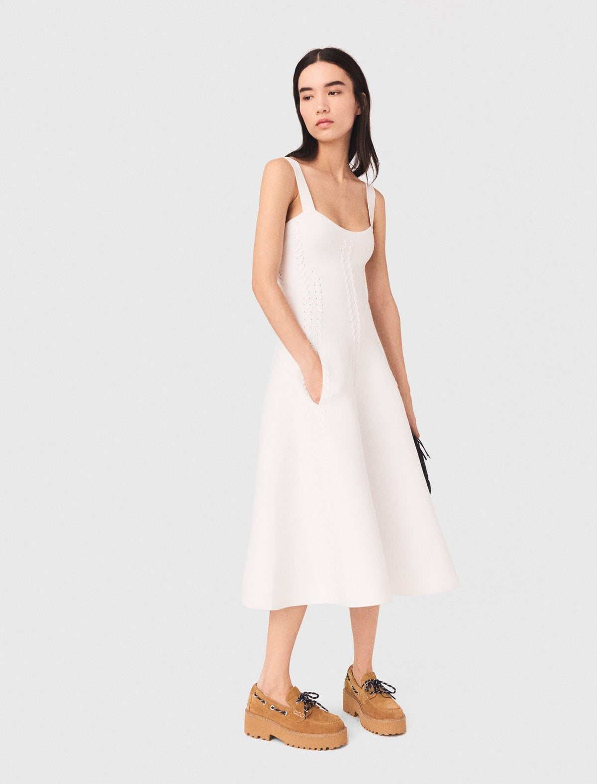 Knit midi dress | Maje