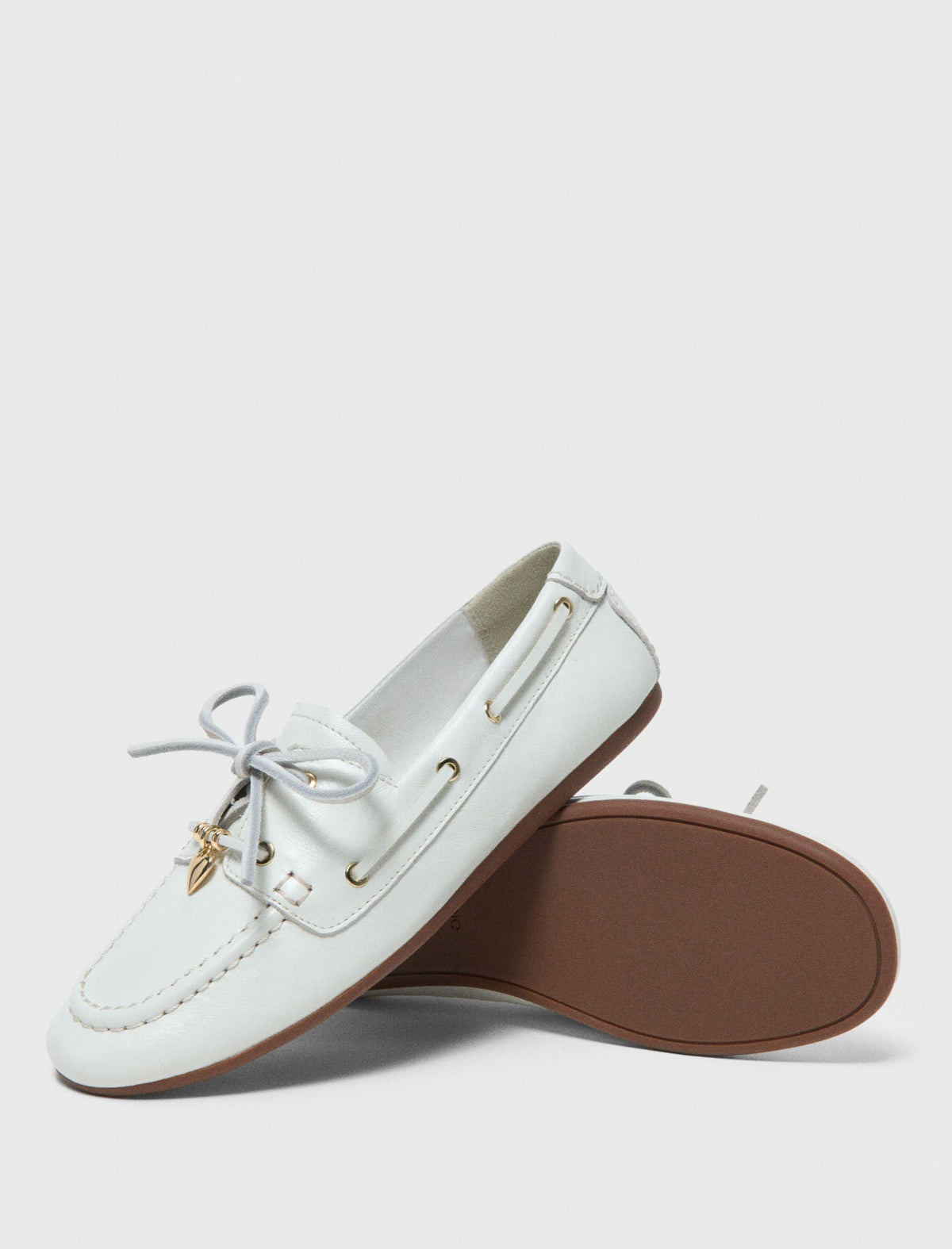 Leather boat shoes | Maje