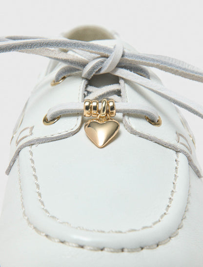 Leather boat shoes | Maje