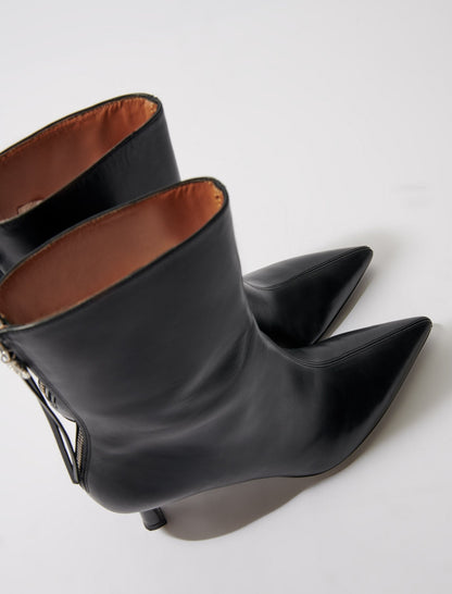 Leather ankle boots | Maje