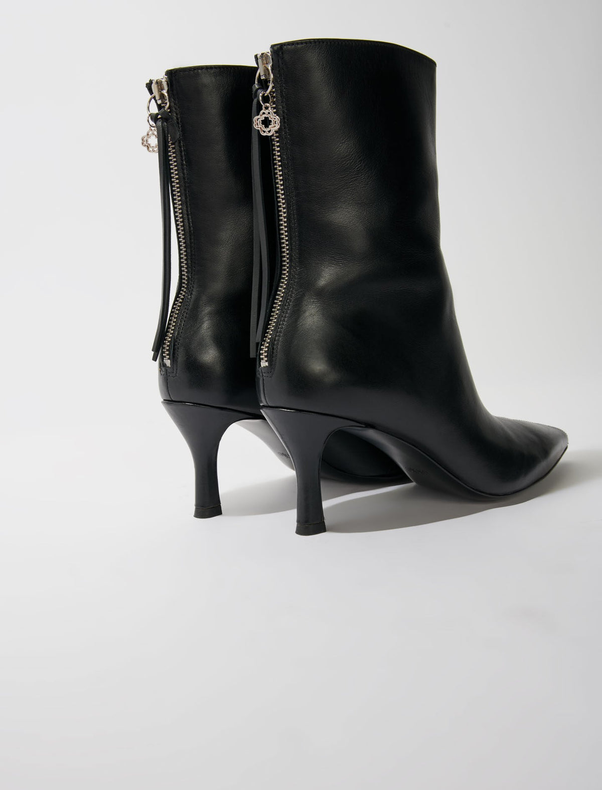 Leather ankle boots | Maje