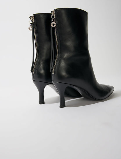 Leather ankle boots | Maje