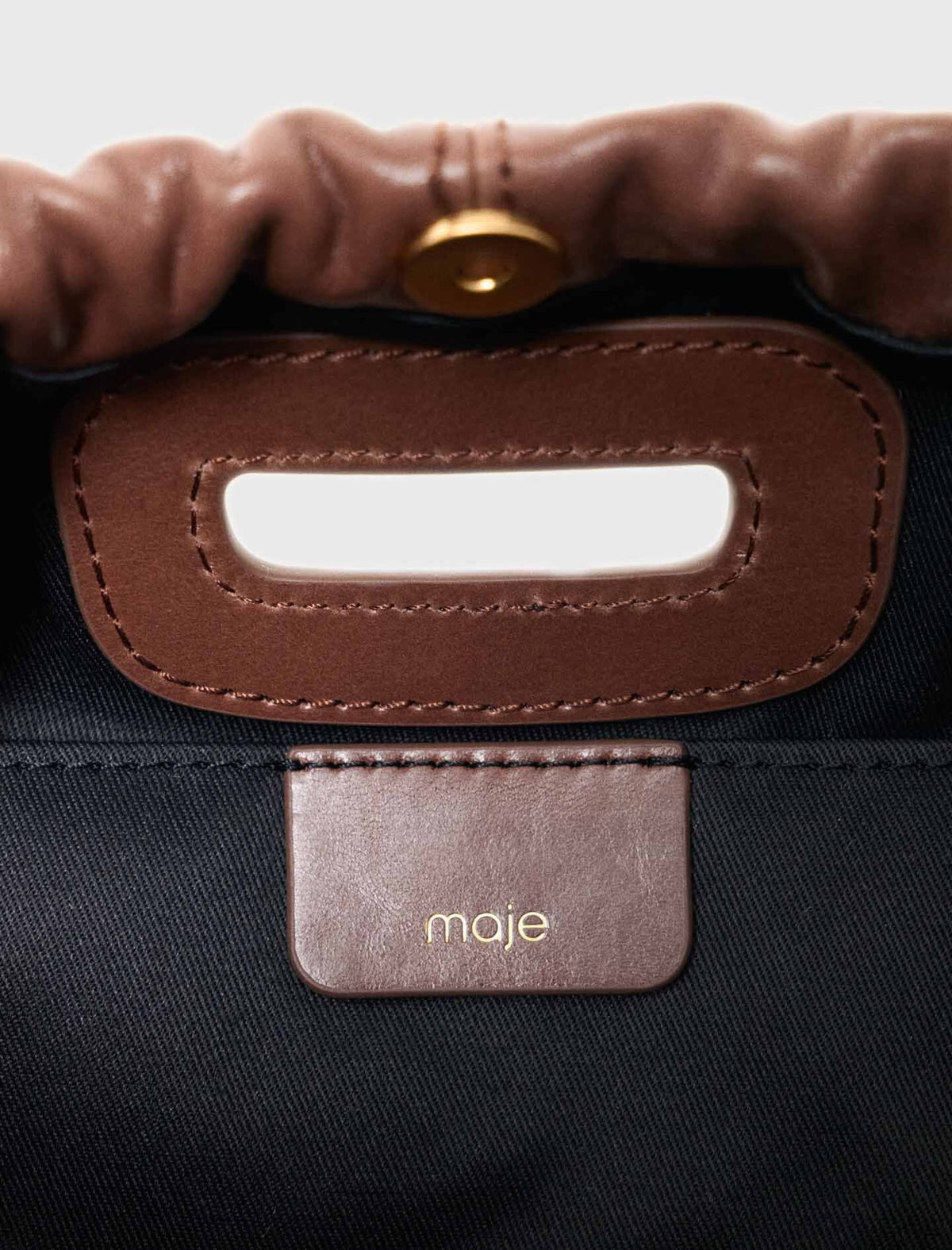 Vintage leather Milpli Gazette | Maje