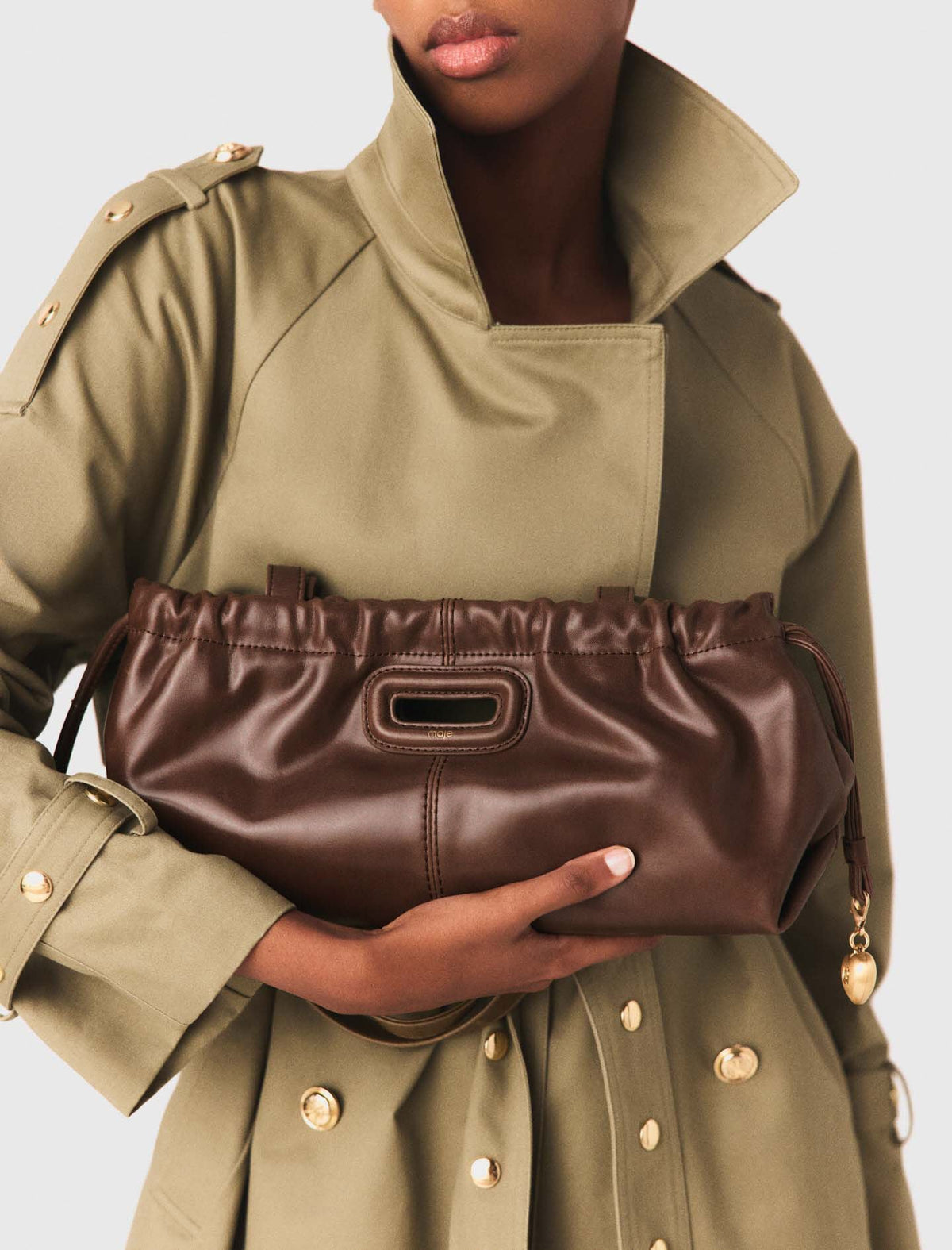 Vintage leather Milpli Gazette | Maje