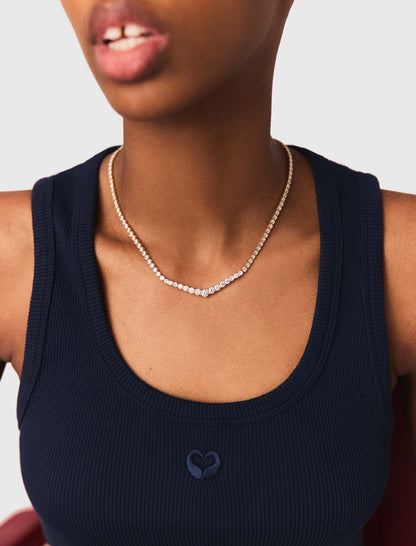 Cascade diamanté necklace | Maje
