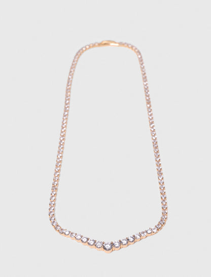 Cascade diamanté necklace | Maje
