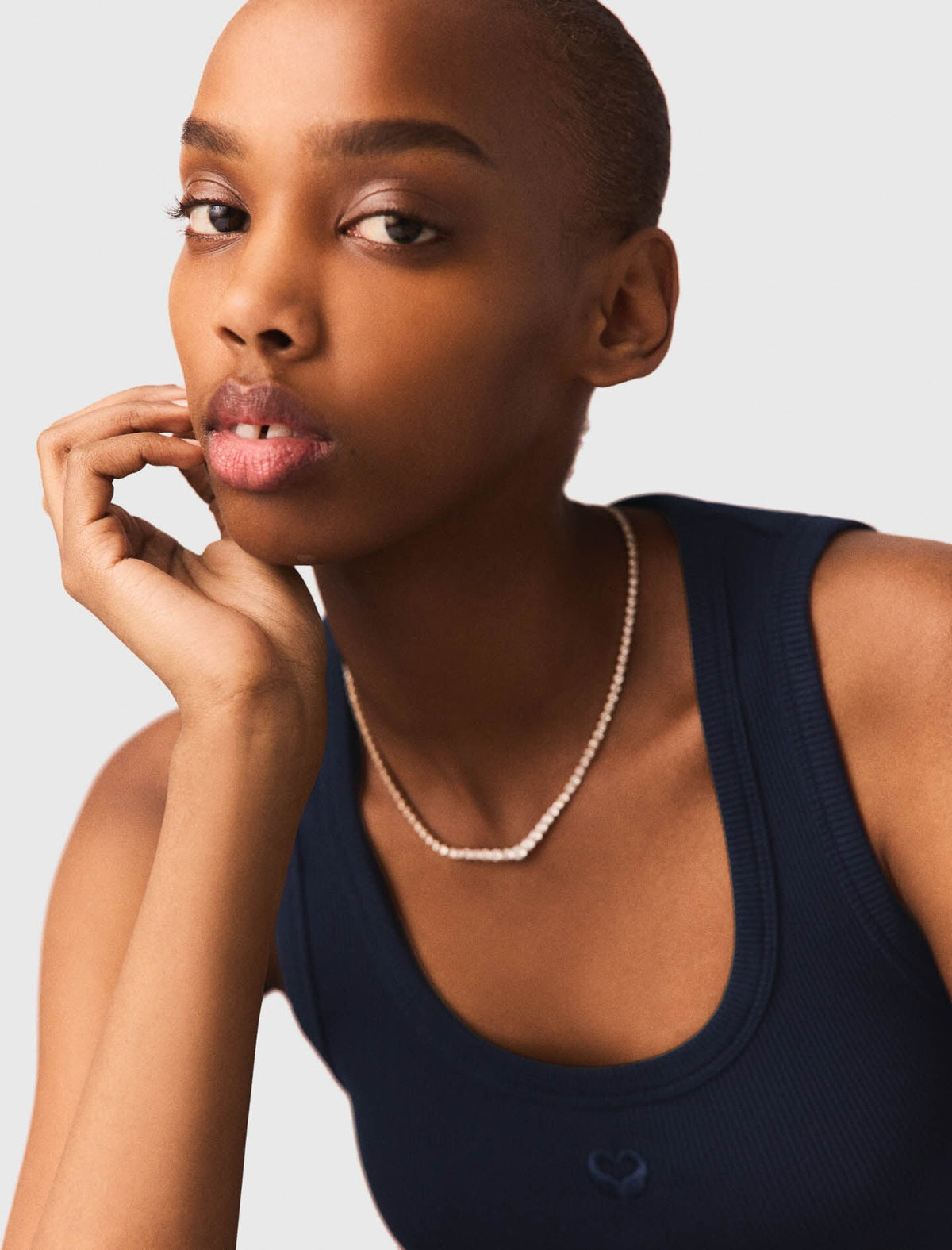 Cascade diamanté necklace | Maje