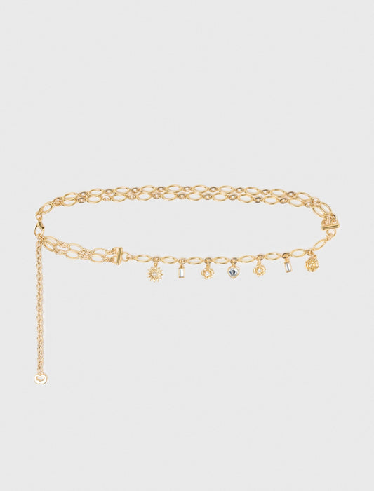 Double chain belt with charms | Maje