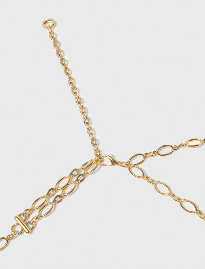 Double chain belt with charms | Maje
