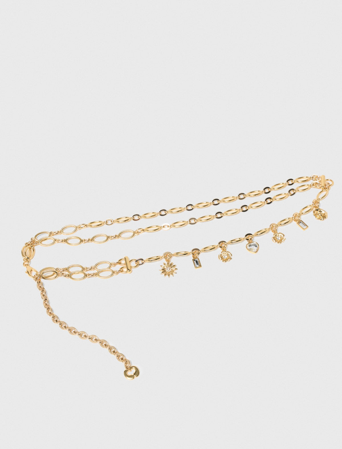 Double chain belt with charms | Maje