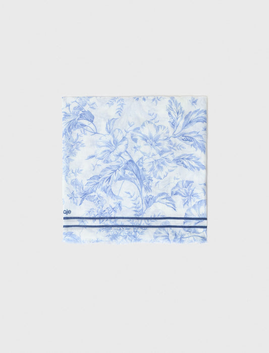 Floral print wool blend shawl | Maje