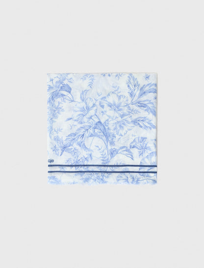Floral print wool blend shawl | Maje