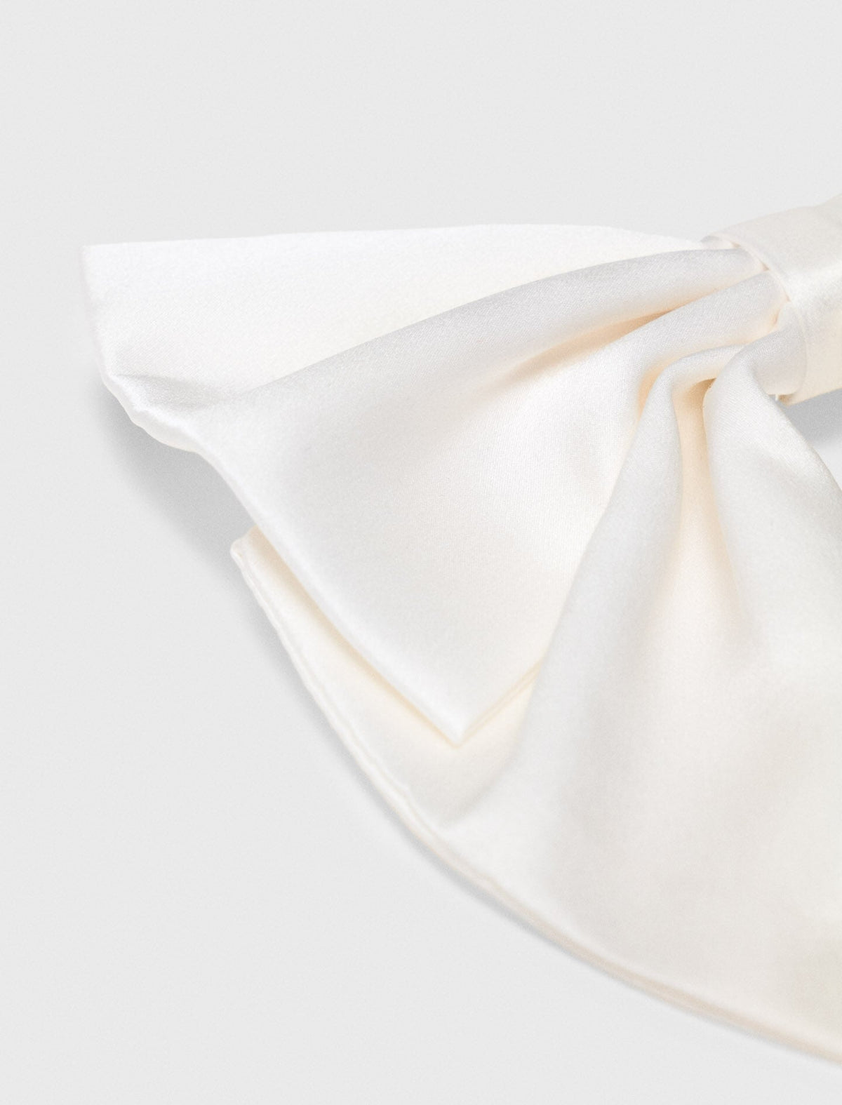 Satin-effect bow barrette | Maje