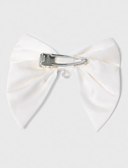 Satin-effect bow barrette | Maje