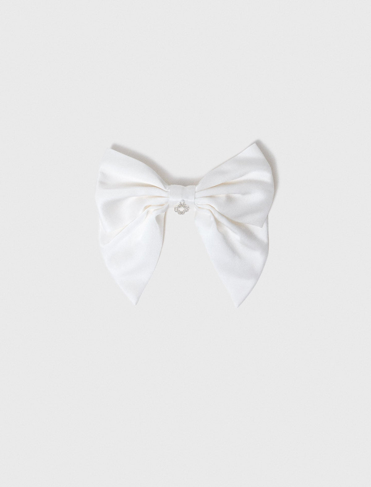 Satin-effect bow barrette | Maje