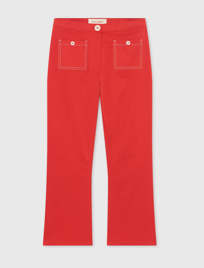 Cotton Capri trousers | Maje