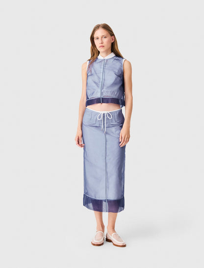 Cotton and removable organza skirt | Maje