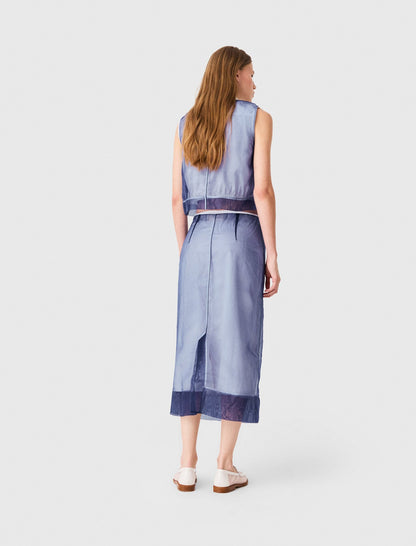 Cotton and removable organza skirt | Maje