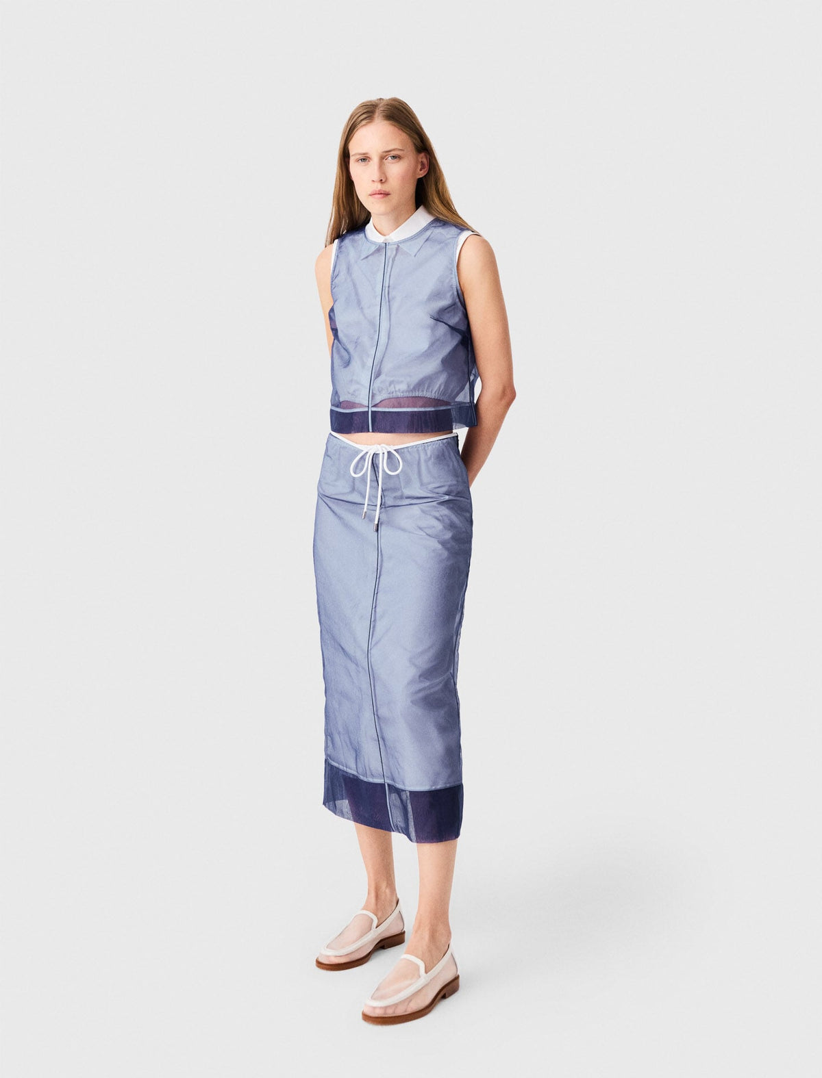 Cotton and removable organza skirt | Maje