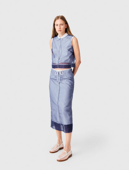 Cotton and removable organza skirt | Maje
