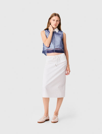 Cotton and removable organza skirt | Maje