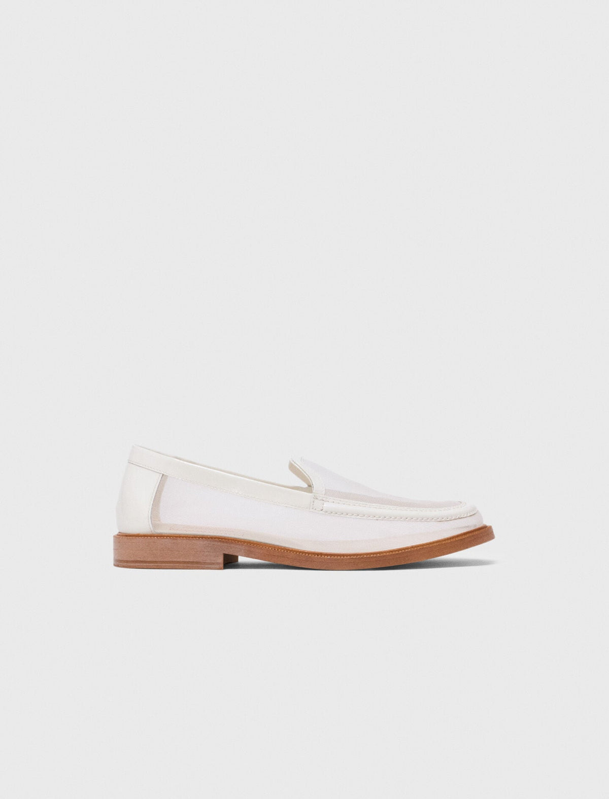 Leather and mesh loafers | Maje