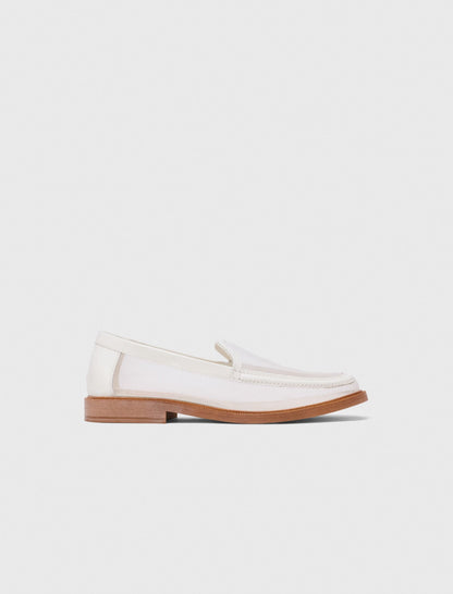 Leather and mesh loafers | Maje
