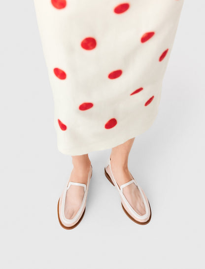 Leather and mesh loafers | Maje