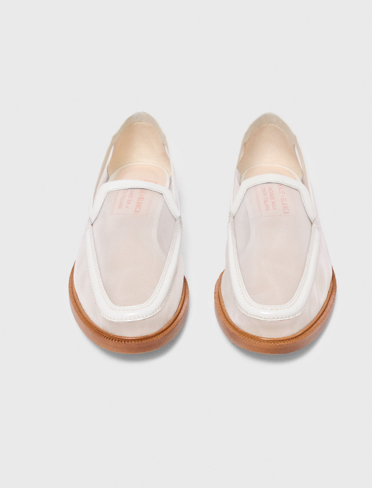 Leather and mesh loafers | Maje
