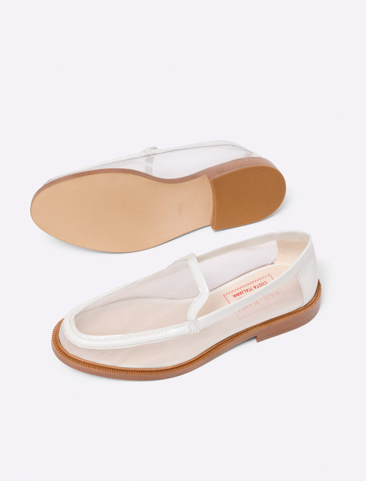 Leather and mesh loafers | Maje