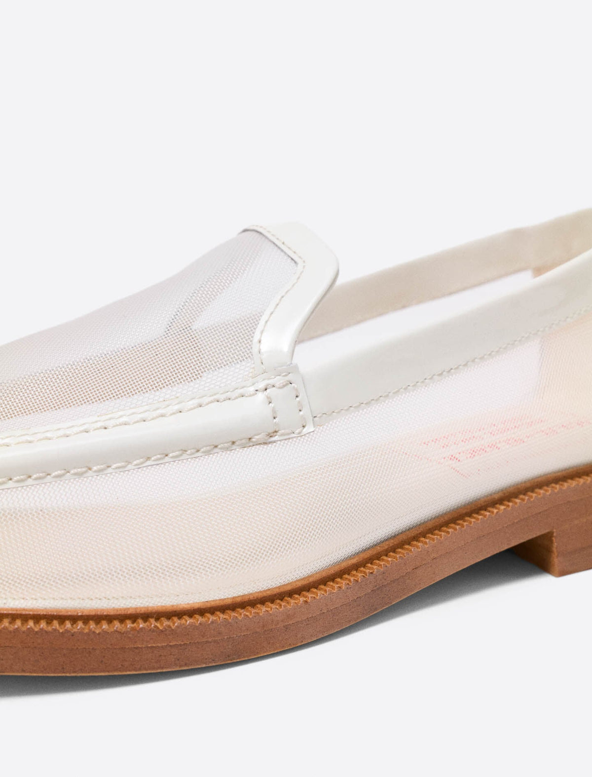 Leather and mesh loafers | Maje