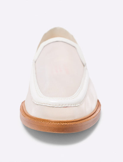 Leather and mesh loafers | Maje