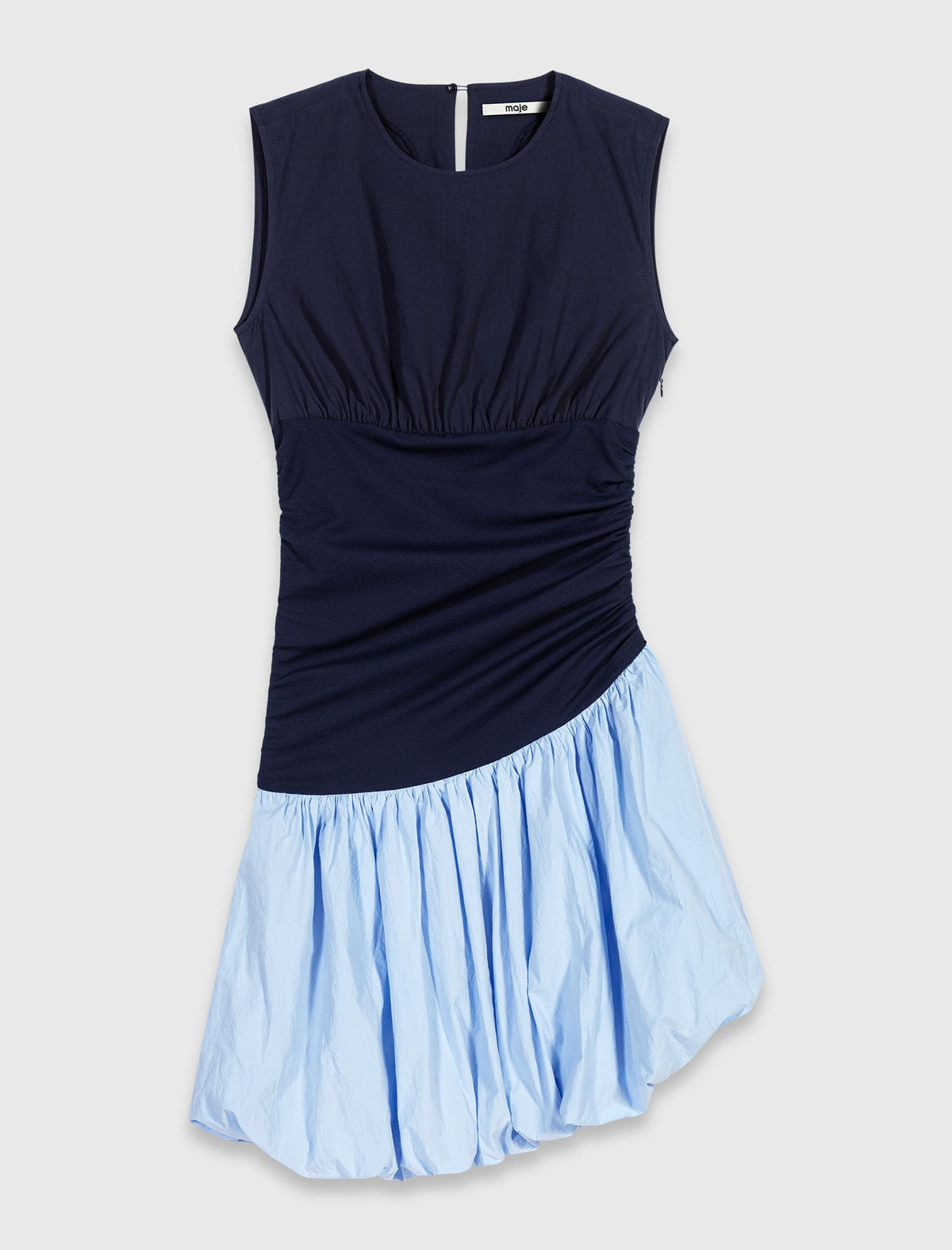 Jersey and cotton mix dress | Maje