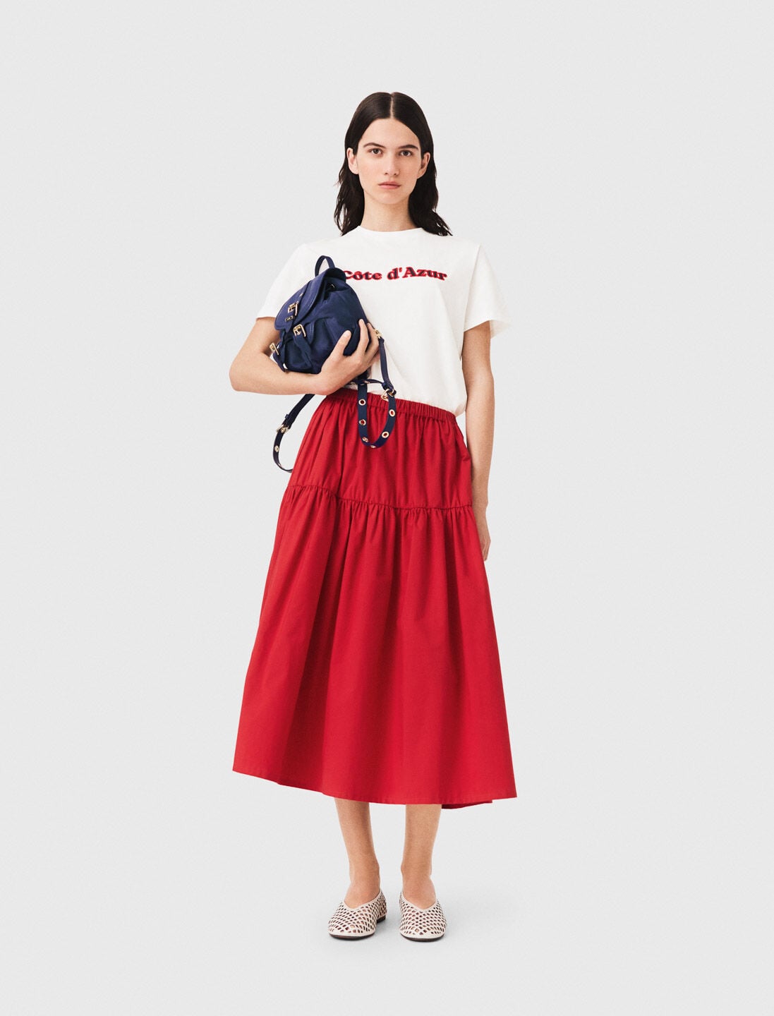 T-shirt with embroidery | Maje